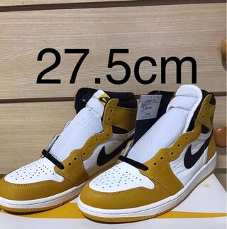 Nike Air Jordan 1 Retro High OG "Yellow Oakle/HoWight/Black" 27.5cm