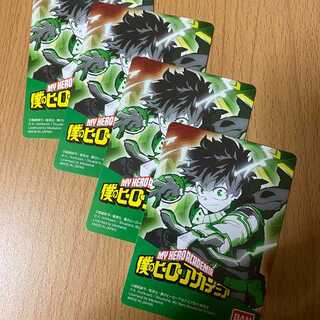 Collection of 4 cover cards that come with the starting deck of My Hero Academia
