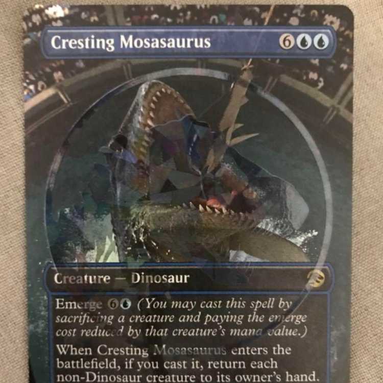 mtg [Emblem, Foil] "Uplifting Mosasaurus".