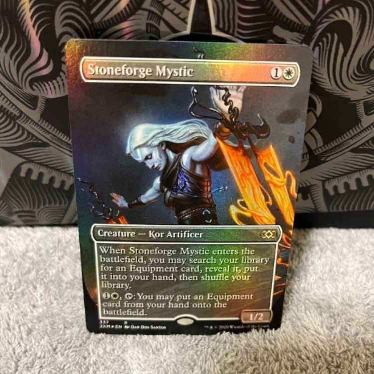 マジックザギャザリングMTG 石鍛冶の神秘家 ボーダレスfoil Amazon.co.jp: MTG石鍛冶の神秘家/Stoneforge Mystic 英語版Foil