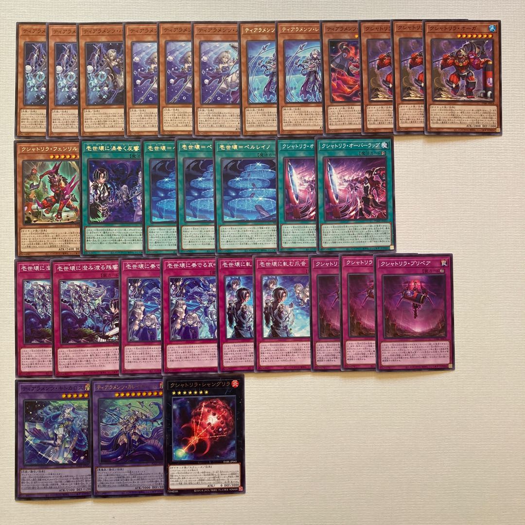 Tiaraments Kshatrira Deck Parts 31 sheets Tiaraments Kaleidhart Tiaraments Kitkaros