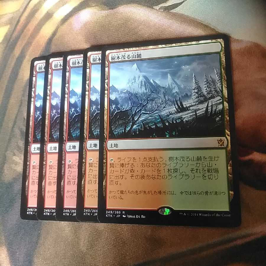 樹木茂る山麓★日２枚セット★タルキール覇王譚