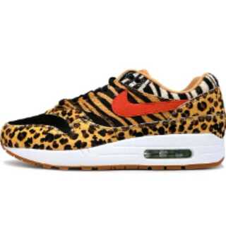 Atmos x Nike Air Max 1 DLX "Animal Pack" Wheat/Sport Red 28cm