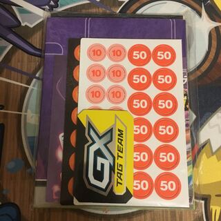 ポケモンカード  紙製ダメカン 紙製GXマーカー 紙製プレイマット 説明書 1枚