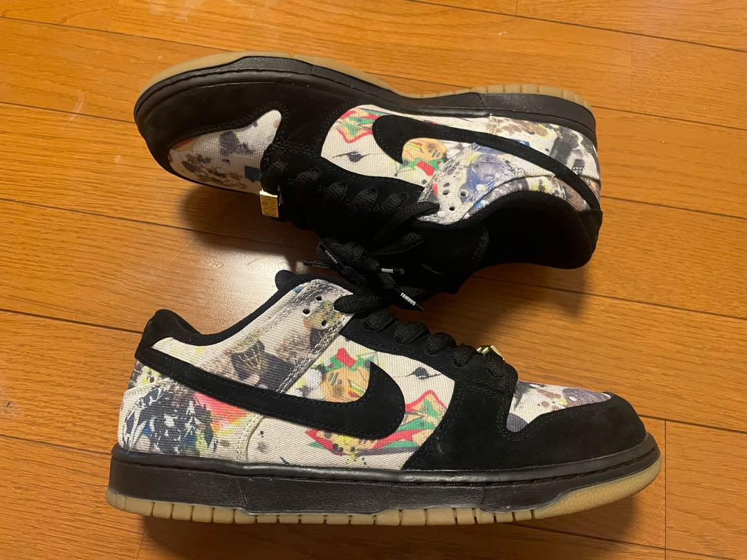 Supreme x Nike SB Dunk Low "Ramelzee" Black/Multi Color 26.5cm