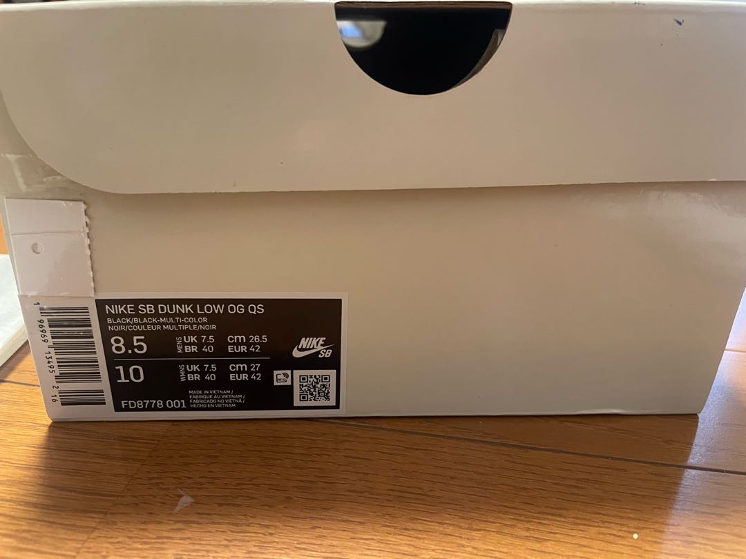 Supreme x Nike SB Dunk Low "Ramelzee" Black/Multi Color 26.5cm