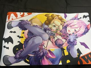 Fate FGO プレイマット マシュ・キリエライト＆セイバーライオン