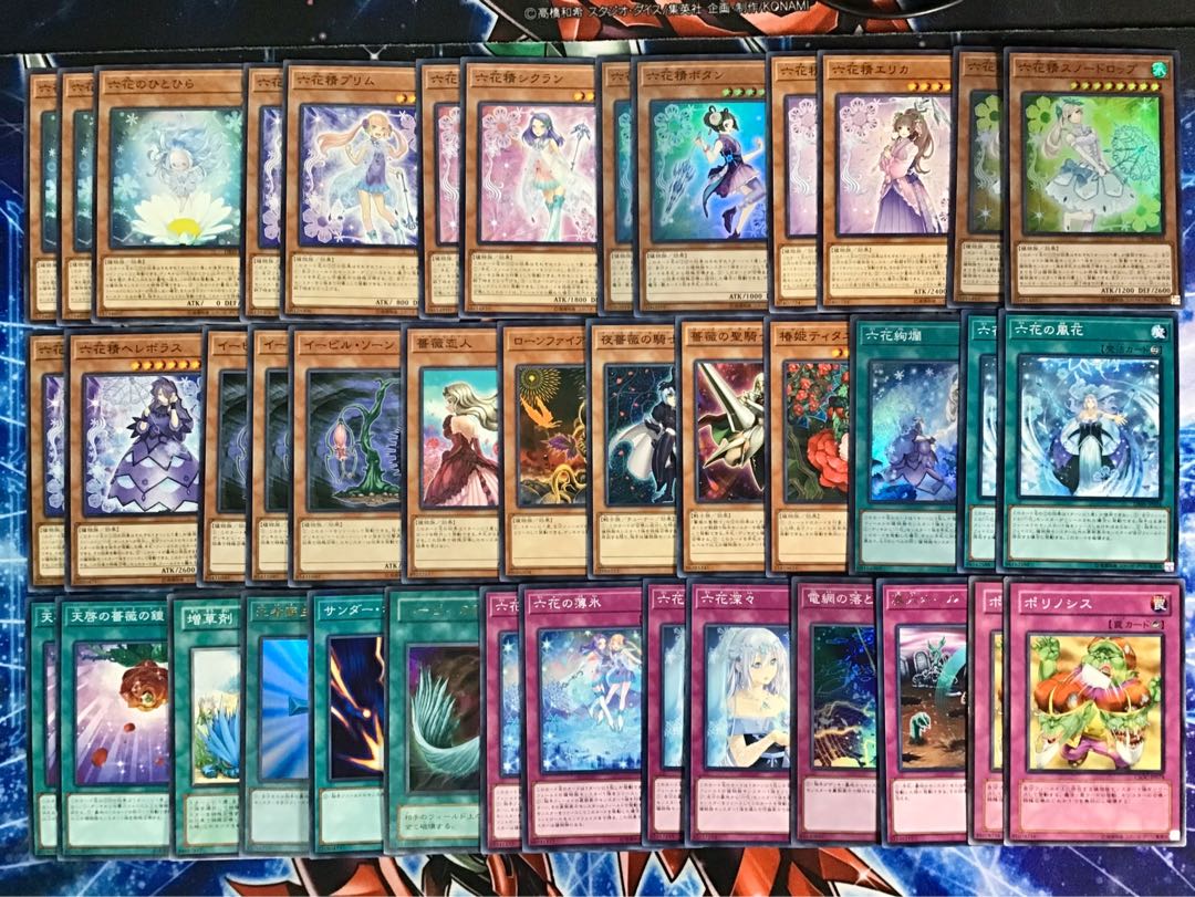 本格構築  【六花聖デッキ】メイン＆EX15枚＆スリーブ　おまけ