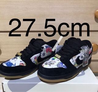Supreme x Nike SB Dunk Low "Ramelzee" Black/Multi Color 27.5cm