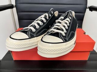 コンバース チャックテイラー CT70 OX 28.0 黒 ブラック  28cm