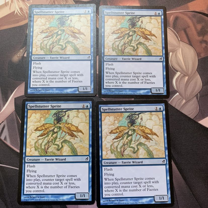 MTG 呪文づまりのスプライト LRW 英語版 4枚