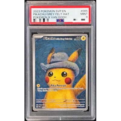 〔PSA9鑑定済〕Pikachu with Grey Felt Hat(ゴッホピカチュウ)【P】{085/SV-P}