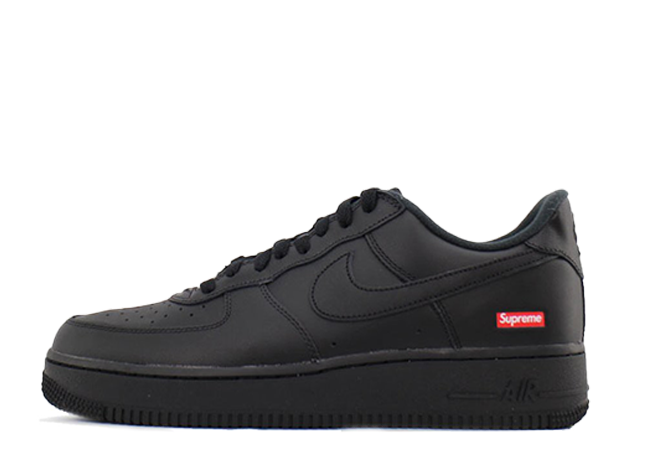 Supreme × Nike Air Force 1 Low "Black" Black/Black 26cm