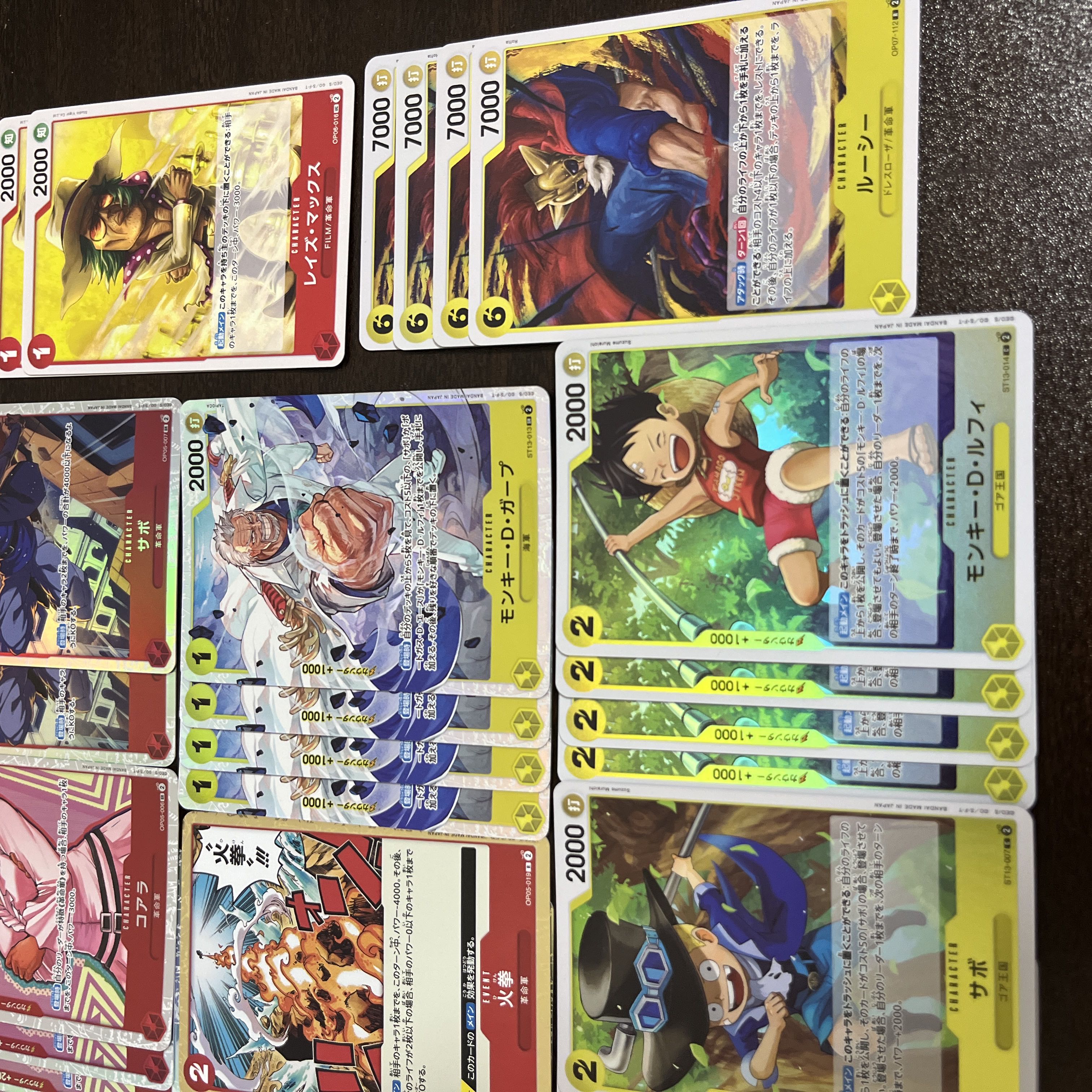 One Piece Card Red-Yellow Sabo Restructer Revolution Army Deck