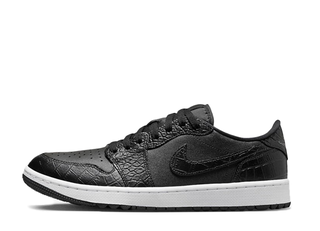 Nike Air Jordan 1 Low Golf "Black Crocodile Skin" Black/White 29cm