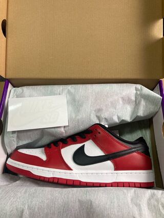 Nike SB Dunk Low Pro "Chicago" Varsity Red/Blackhawight Varsity Red 28.5cm