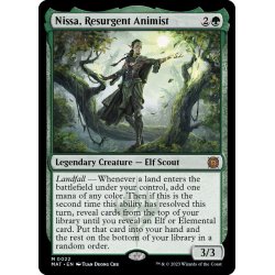 復活した精霊信者、ニッサ/Nissa, Resurgent Animist《英語》【MAT】 1枚