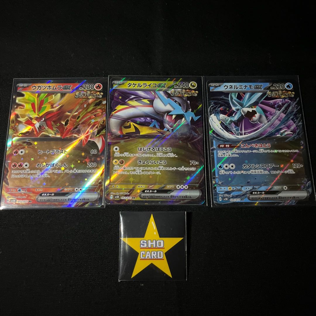 [Fun Set] Takeru Raiko ex RR 053/071 Ugatu Homura ex RR 012/071 Unerminamo ex RR 024/071