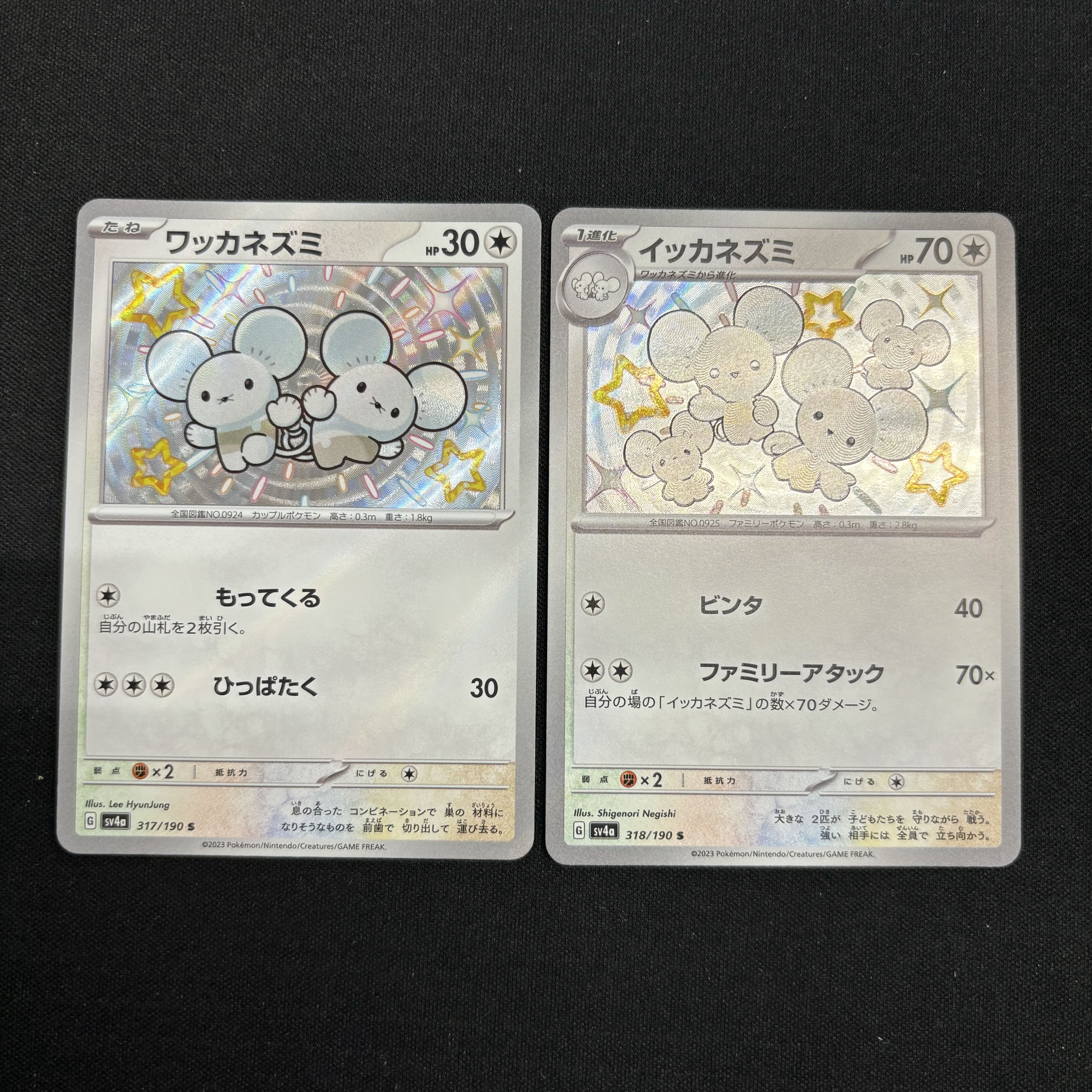 イッカネズミ S 318/190　ワッカネズミ S 317/190 1枚