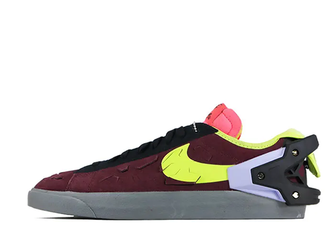 ACRONYM x Nike Blazer Low "Night Maroon" Night Maroon/Lemon Venom 28cm