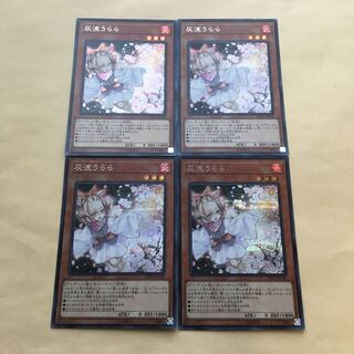 遊戯王 灰流うらら シク 4枚 ノーマル 3枚