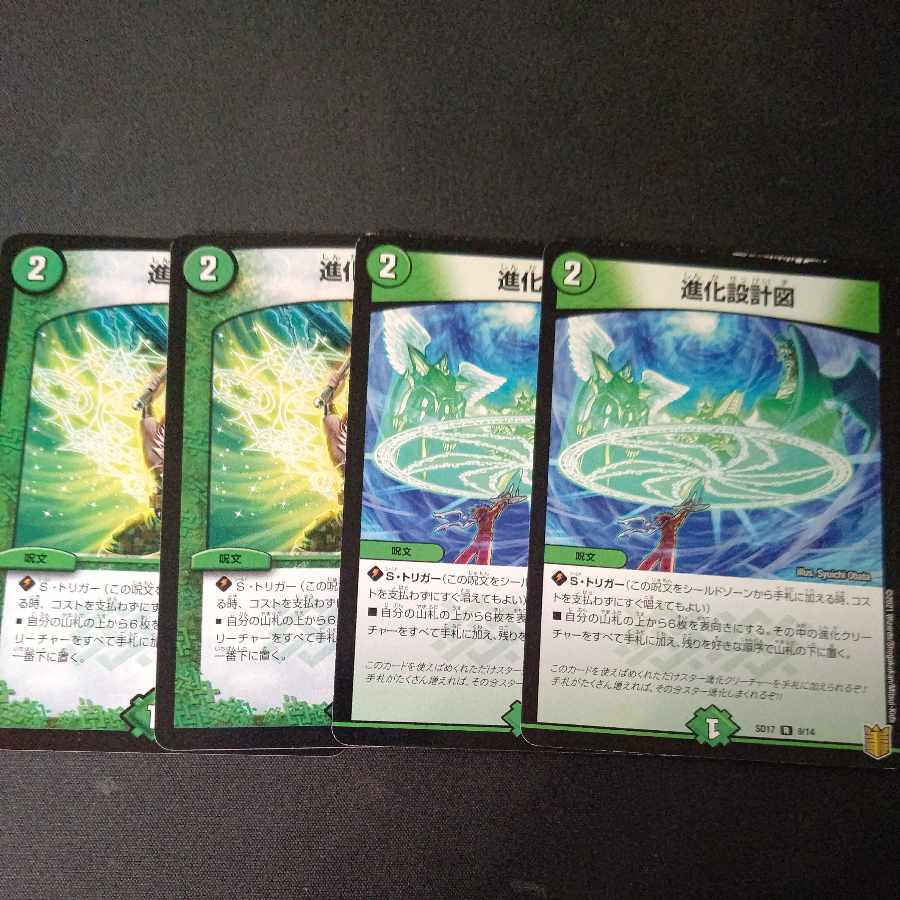 Evolutionary blueprints, set of 4