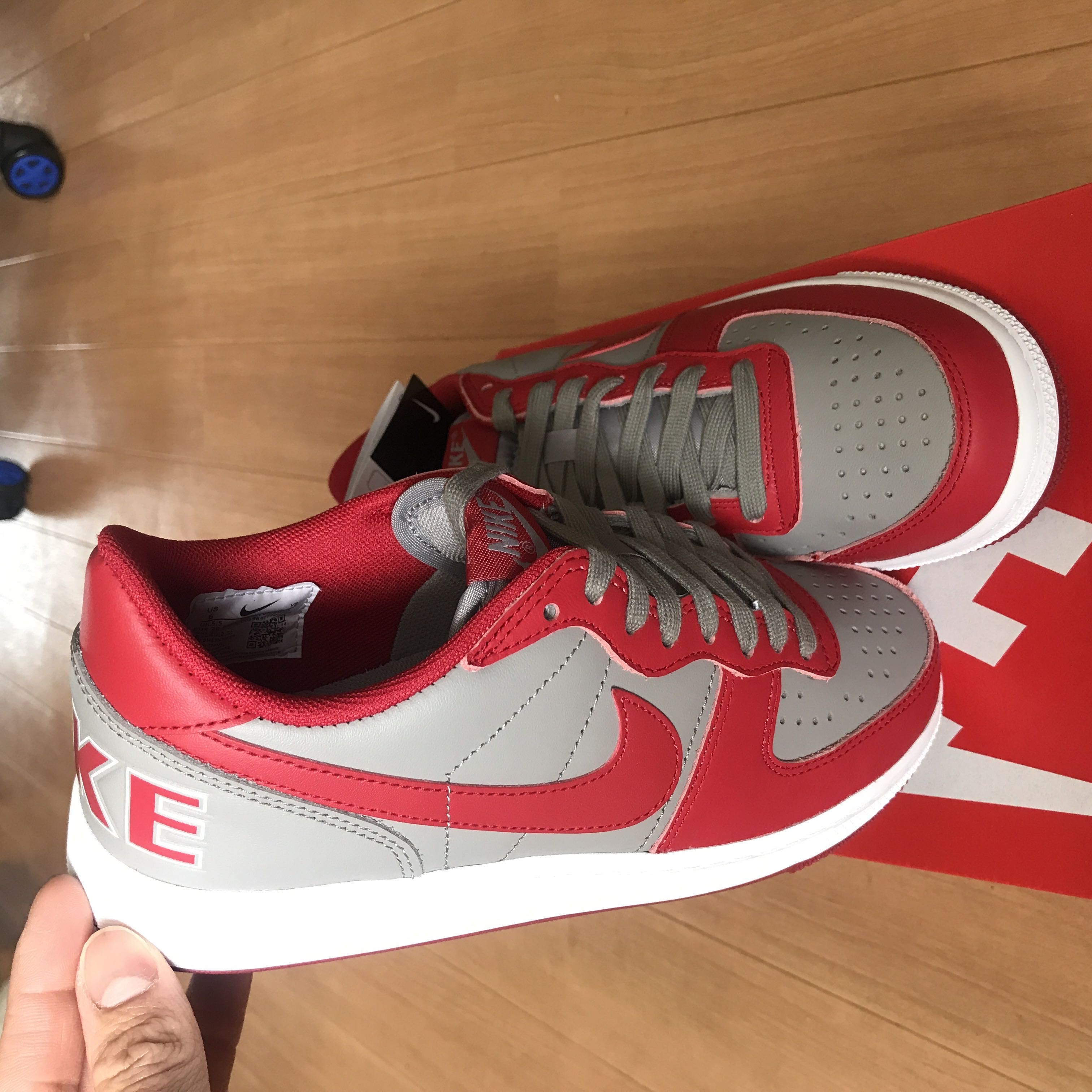 Nike Terminator Low "UNLV" Medium Gray/Varsity Red 24cm