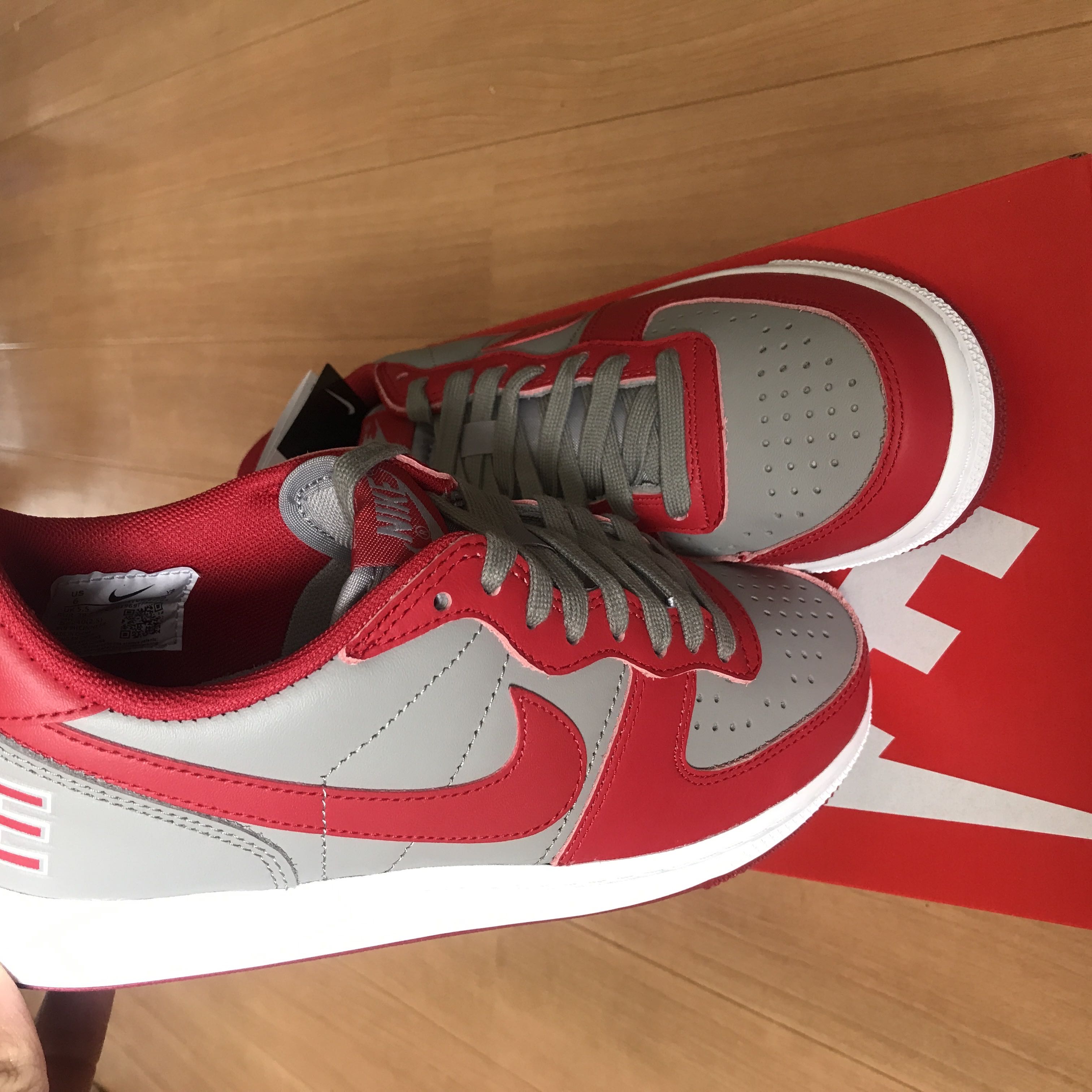 Nike Terminator Low "UNLV" Medium Gray/Varsity Red 24cm