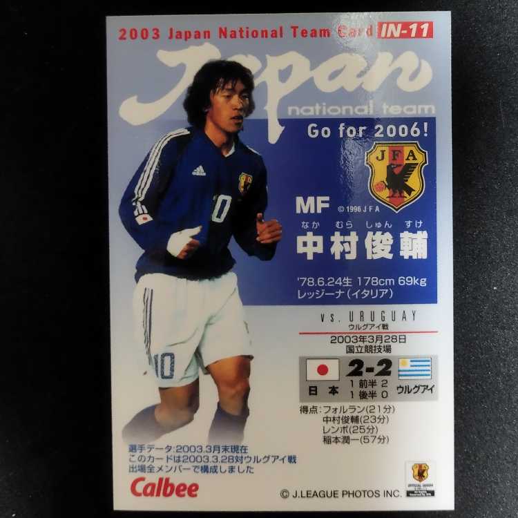 カルビー　中村俊介 キラカード