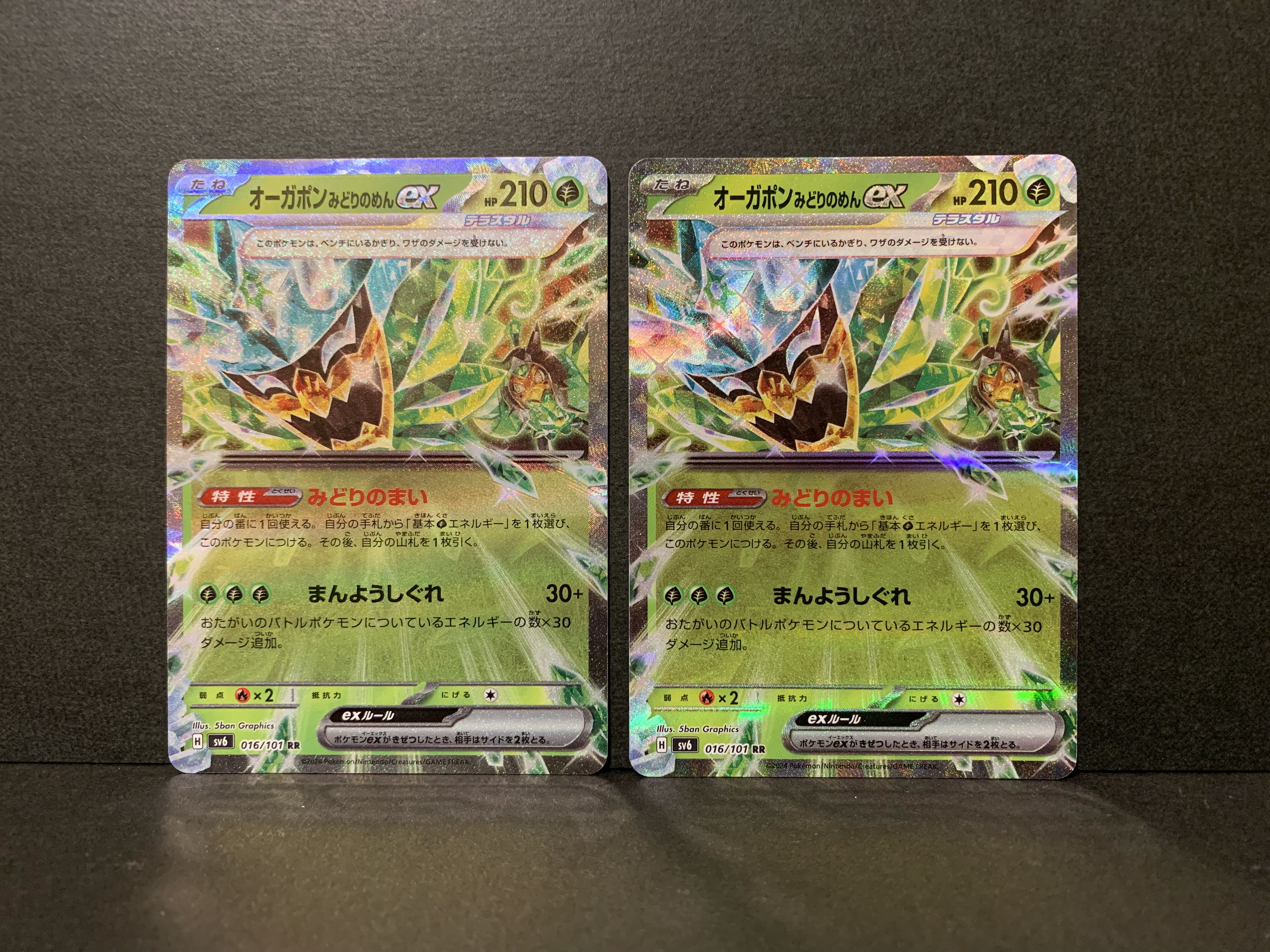 Ogapon Midori-no-men ex RR 016/101 2 copies