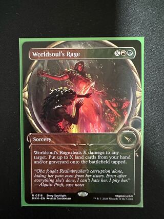 MTG] Anger of Worldsoul's Rage (English) R 316 Showcase [MKM-BF