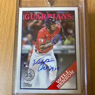 貴重！直筆サイン入りカード！Will Benson 1988 Topps
