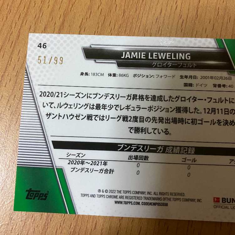 Limited to 99 numbered JAMIE LEWELINGs worldwide