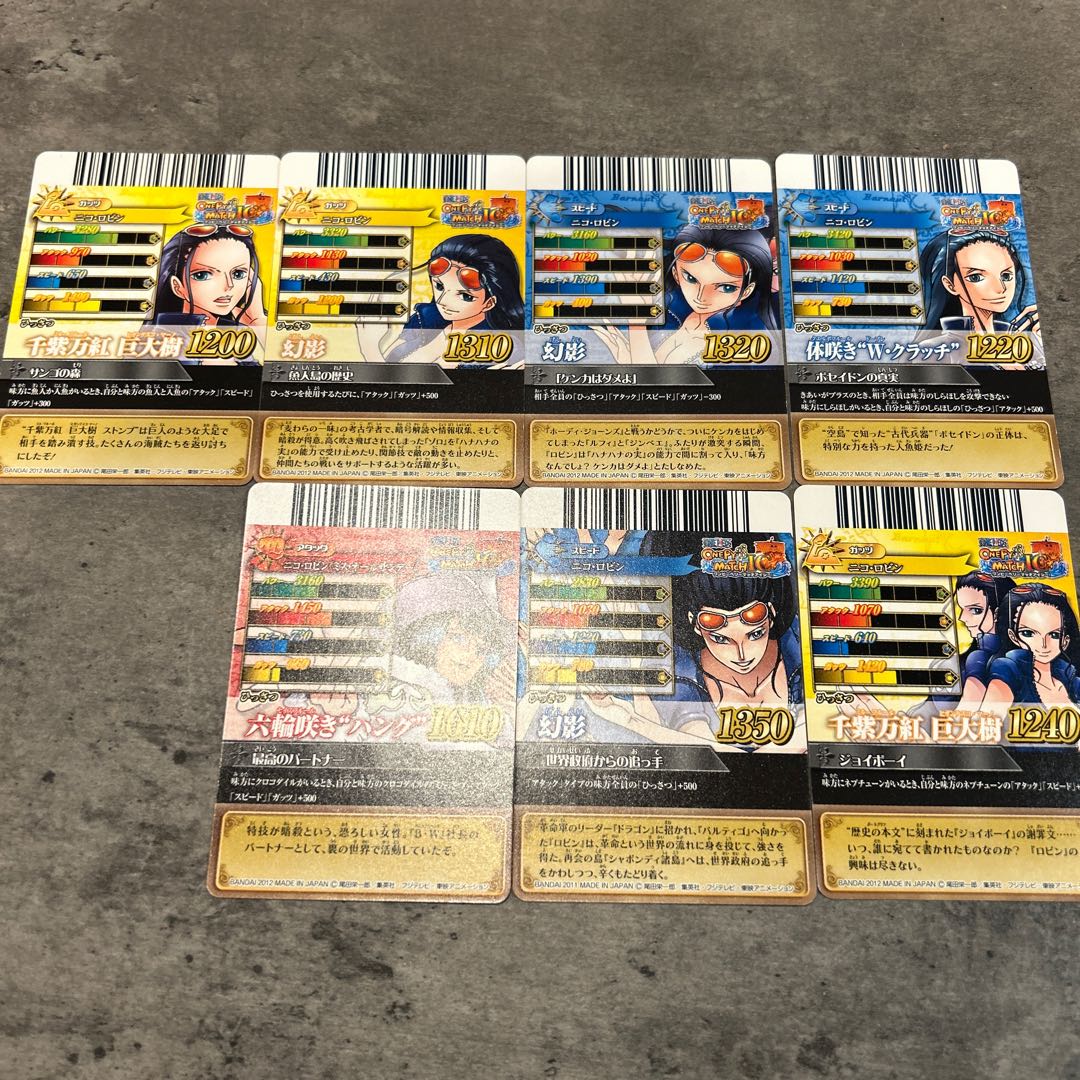 Wompy Belly Match IC Nico Robin N, set of 7