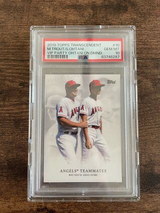 2019 Topps Transcendent VIP Party Mike Trout / Shohei Ohtani On Demand Angels Teammates /50