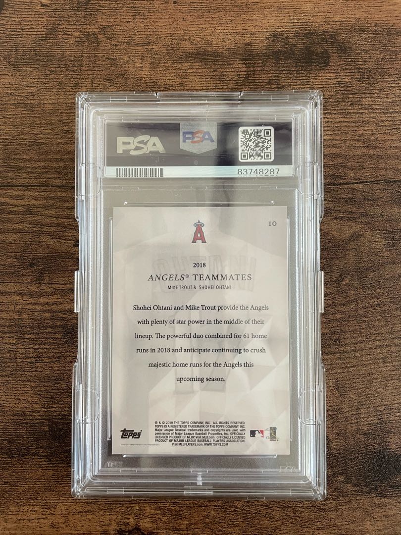 2019 Topps Transcendent VIP Party Mike Trout / Shohei Ohtani On Demand Angels Teammates /50