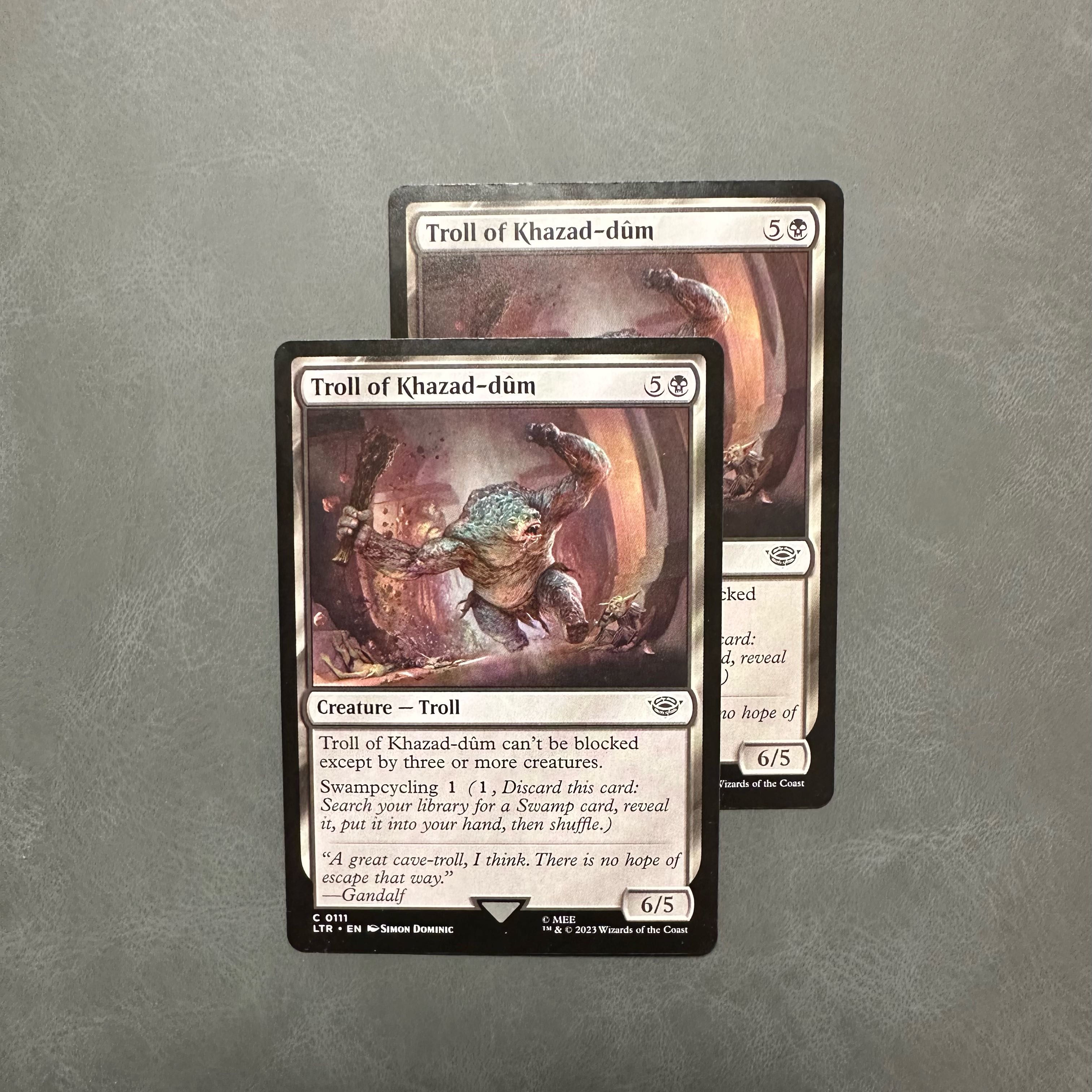 Troll of Khazad-dûm English LTR Set of 2