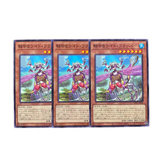 3160【遊戯王】騎甲虫ライト・フラッパー　3枚セット
