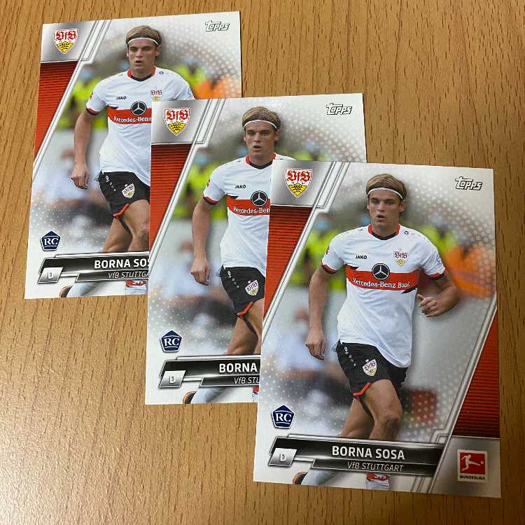 Borna Sosaルーキーカード3枚 ボルナ・ソサ RC シュトゥットガルト