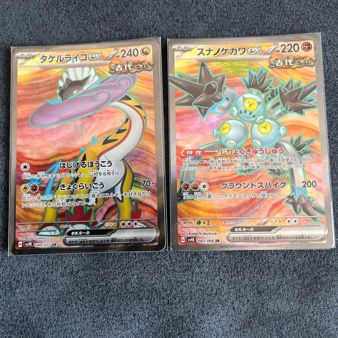 タケルライコex sr1枚　スナノケガワex sr 1枚