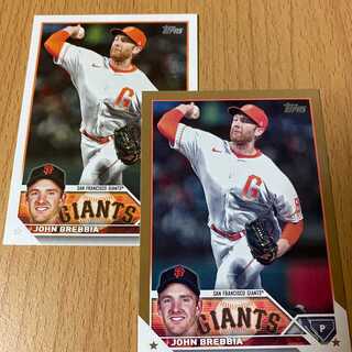 シリアルナンバー入りJohn Brebbia +おまけ1枚 topps MLB