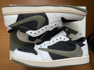 Travis Scott x Nike Women's Air Jordan 1 Low OG "Medium Oleana" Medium Oleana/HoWight/Black 26.5cm