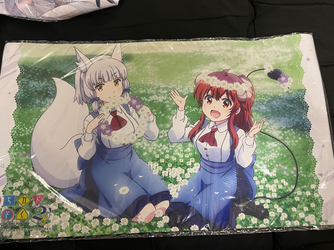 Machikado Mazoku 2-chome Rubber Mat Play Mat Yuko Yoshida & Riko