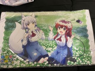 Machikado Mazoku 2-chome Rubber Mat Play Mat Yuko Yoshida & Riko
