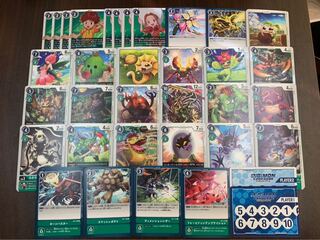 デジモンカード 緑R以下各4枚セット トレカ侍 デジモン侍