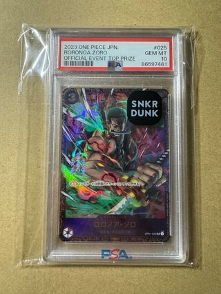 【PSA10】 ロロノア・ゾロ（パラレル）（フラッグシップバトル） SR OP01-025