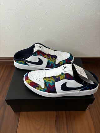 Nike Air Jordan 1 Mule Golf "White/Speed Yellow/University Red/Obsidian" 25.5cm