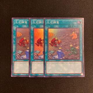 o117 化石調査 スーパーレア 3枚セット 遊戯王 トレトレ