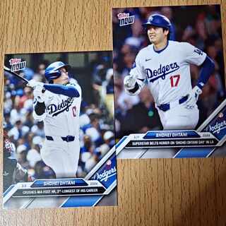 24時間限定で販売された大谷翔平のToppsカード2種 Shohei Otani