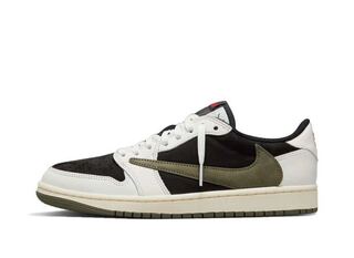 Travis Scott × Nike WMNS Air Jordan 1 Low OG "Medium Olive" 27.5cm